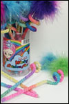 Rainbow Winding Marabou Pen